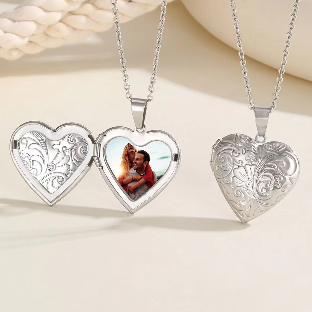 Vnox Dainty Heart Photos Penda - огляд і ціна Heart Locket Necklace Photo