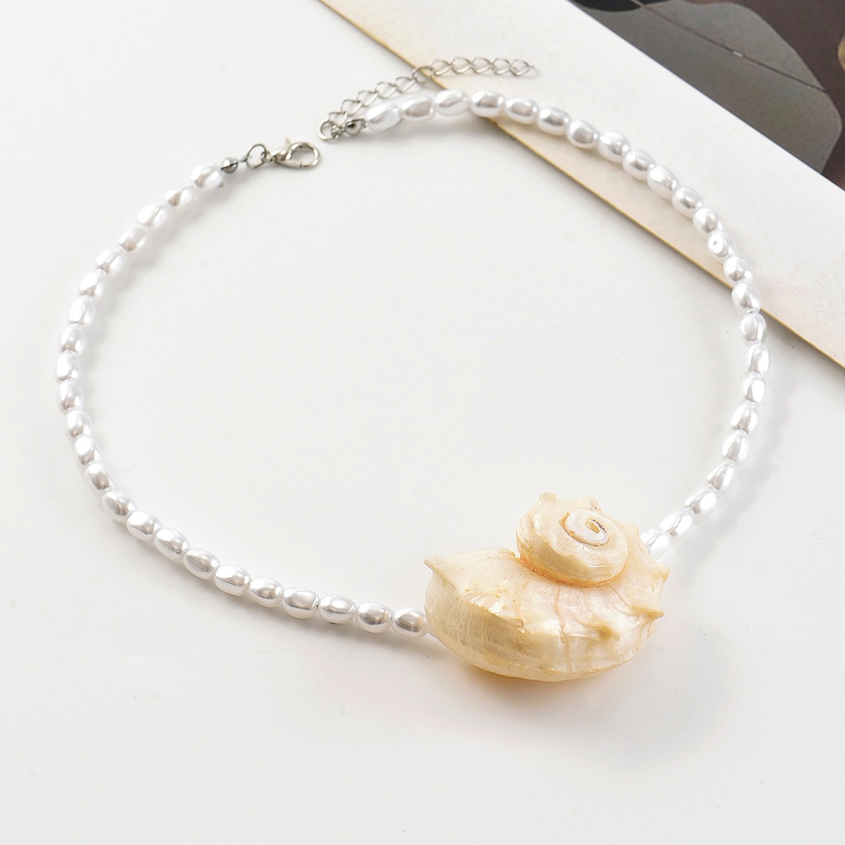 Vintage Bohemian Natural Conch - огляд і ціна Pearl Choker Necklace Vintage