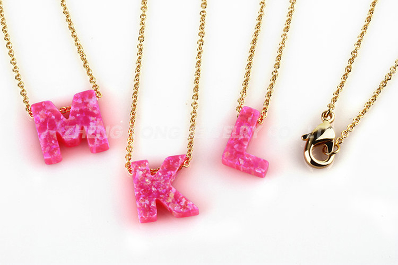 Initial Letter Pendant Necklac - огляд і ціна Initial Letter Necklace 18K Gold