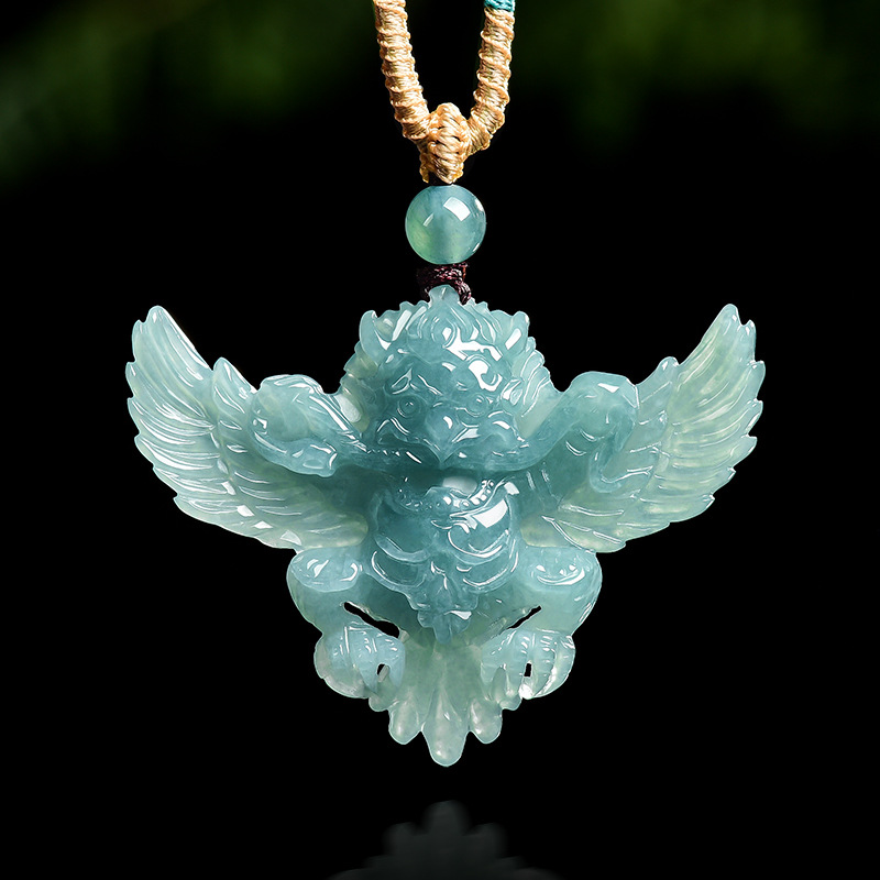 Real Natural Emerald Jade Blue - огляд і ціна Necklaces