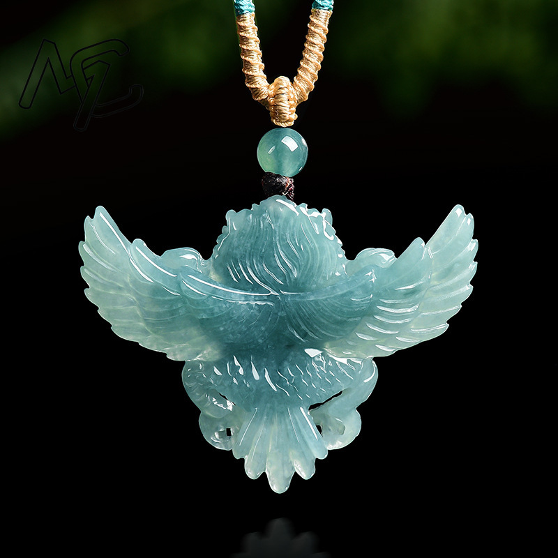 Real Natural Emerald Jade Blue - огляд і ціна Necklaces