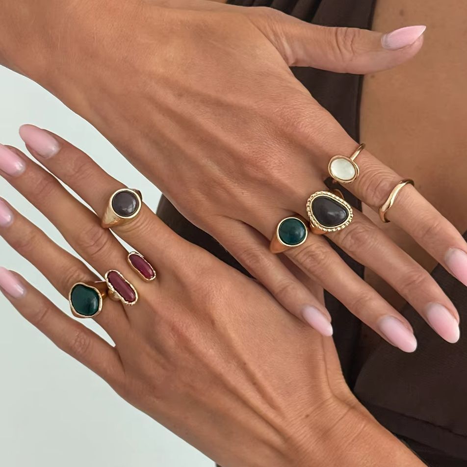 IngeSight.Z 7Pcs/Set Punk Tren - огляд і ціна Vintage Punk Knuckle Rings Set