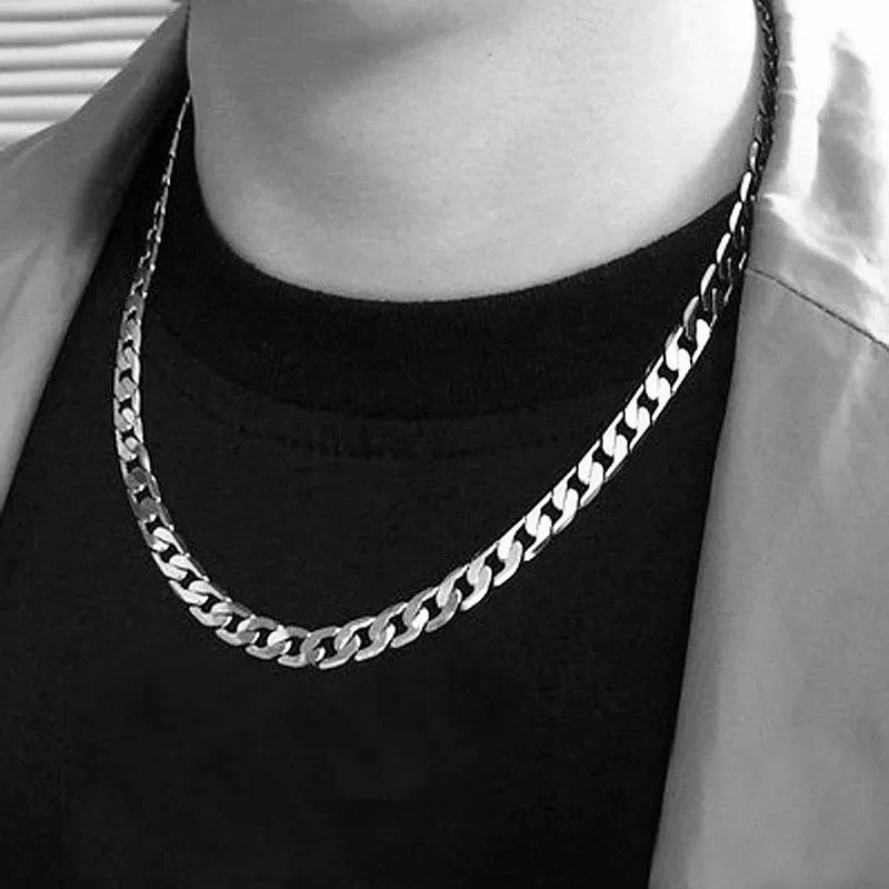 925 Sterling Silver Necklace F - огляд і ціна Cuban Link Chain 12Mm