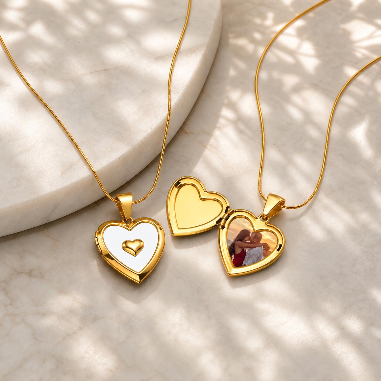 Custom Photo Heart Locket Neck - огляд і ціна Heart Locket Necklace Photo