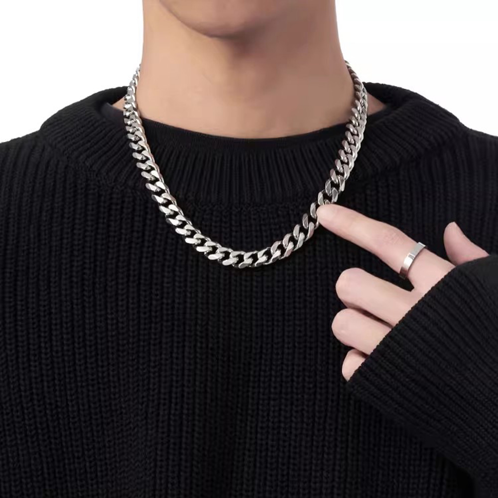 3/5/7mm Stainless Steel Cuban  - огляд і ціна Cuban Link Chain 12Mm