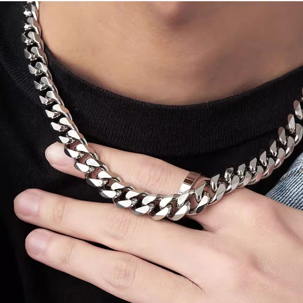 3/5/7mm Stainless Steel Cuban  - огляд і ціна Cuban Link Chain 12Mm