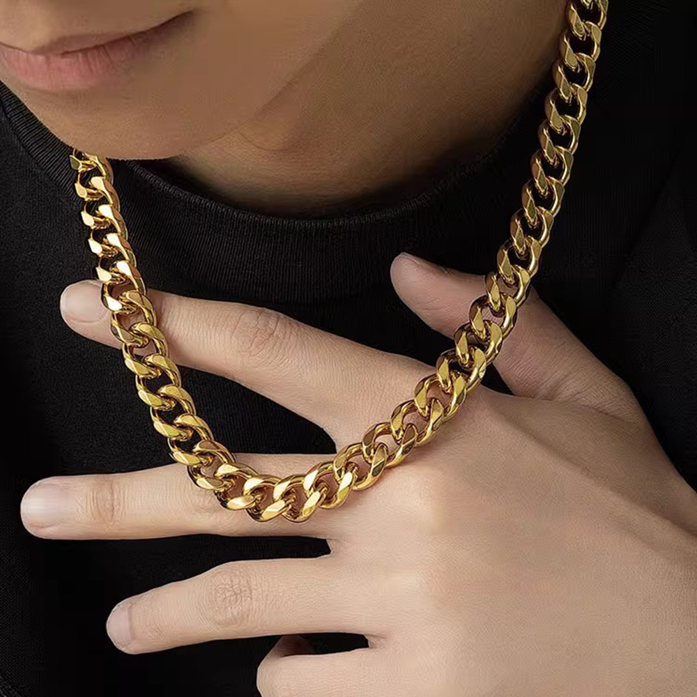3/5/7mm Stainless Steel Cuban  - огляд і ціна Cuban Link Chain 12Mm