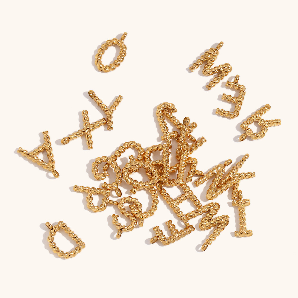 Personalized 3d Letter Necklac - огляд і ціна Initial Letter Necklace 18K Gold