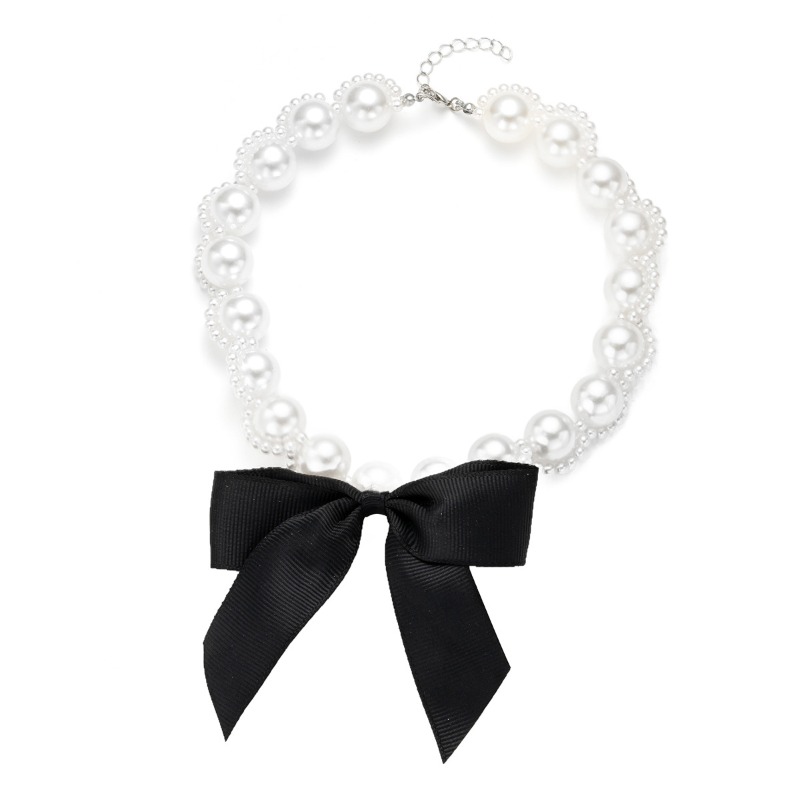Faux Pearl Ribbon Choker Neckl - огляд і ціна Pearl Choker Necklace Vintage