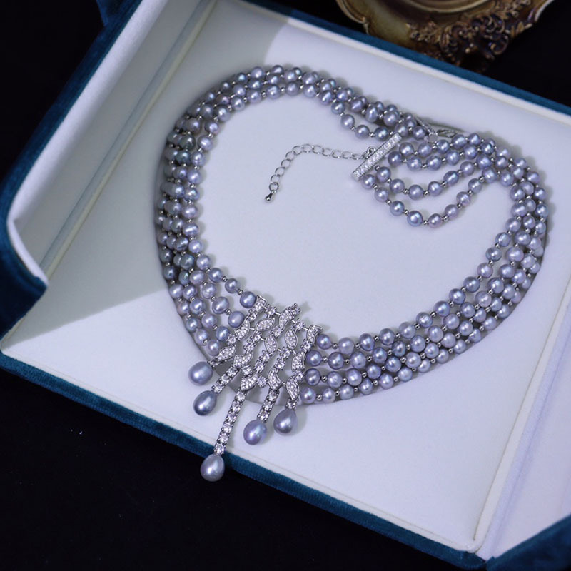 Freshwater Pearl Necklace, Vin - огляд і ціна Pearl Choker Necklace Vintage