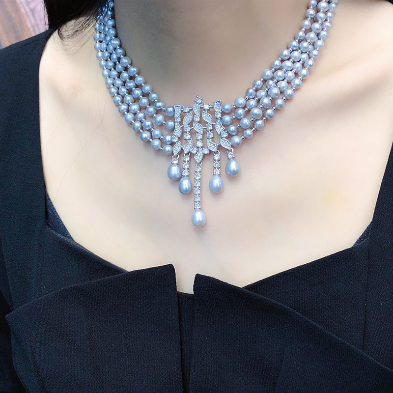 Freshwater Pearl Necklace, Vin - огляд і ціна Pearl Choker Necklace Vintage