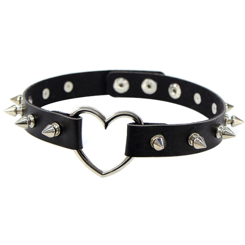 Sexy Spike Punk Collar Leather - огляд і ціна Goth Punk Spike Choker