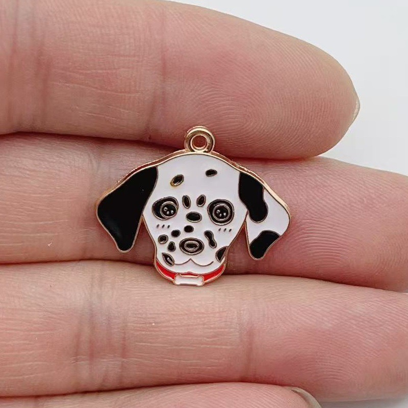 12pcs cartoon pet spotted dog  - огляд і ціна Earrings