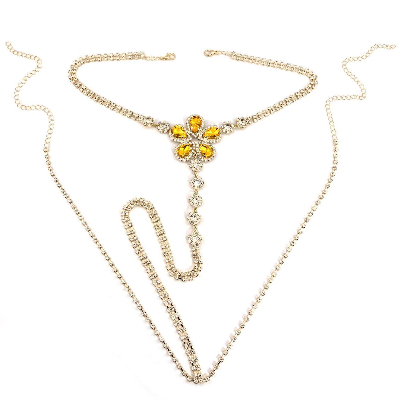 1pc Flower Shaped Sexy Rhinest - огляд і ціна Body Jewelry