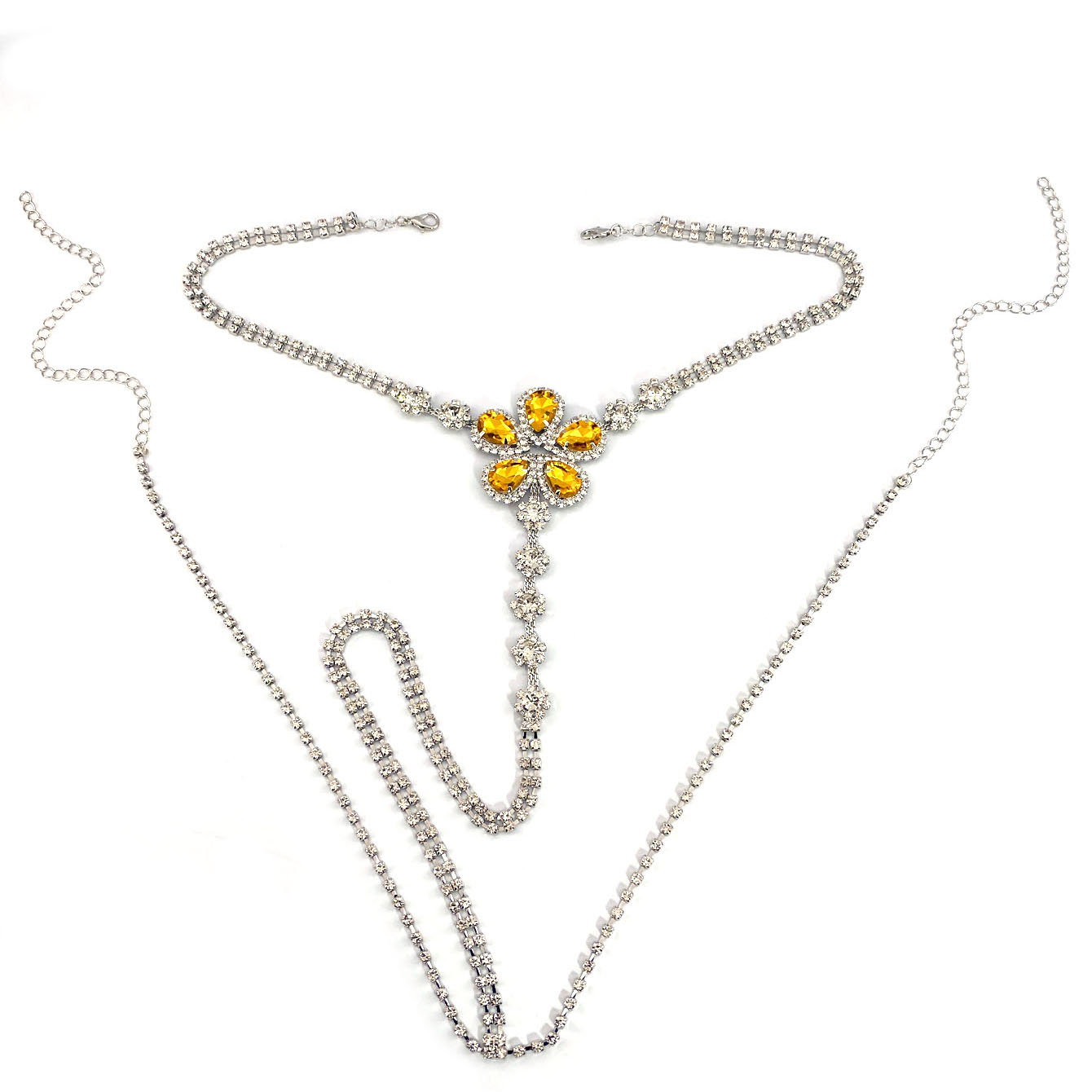 1pc Flower Shaped Sexy Rhinest - огляд і ціна Body Jewelry