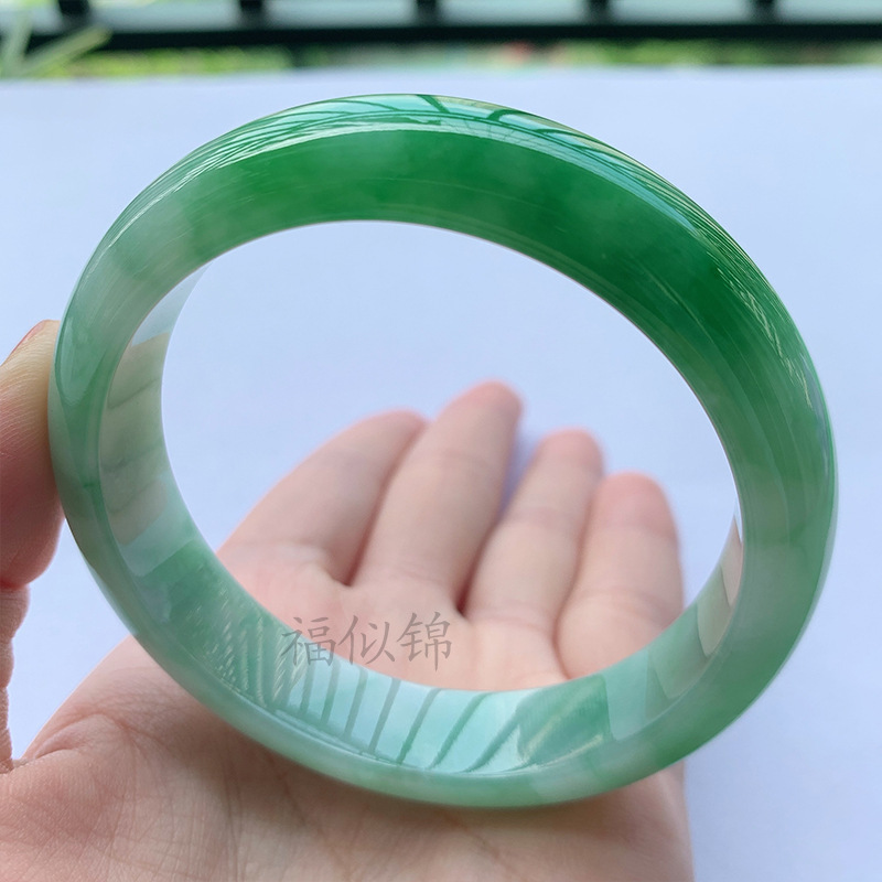 Old Mine Icy Jadeite Bracelet, - огляд і ціна Bracelets