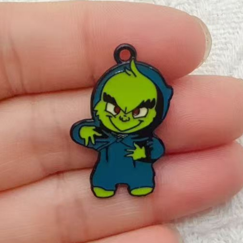 10pcs alloy drip oil cartoon C - огляд і ціна Earrings