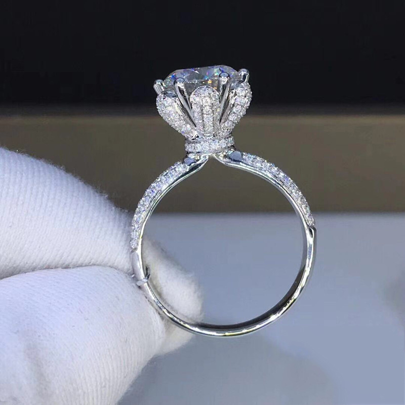 Morganite Ring VVS1 Grade Labo - огляд і ціна Moissanite Engagement Ring 1 Carat