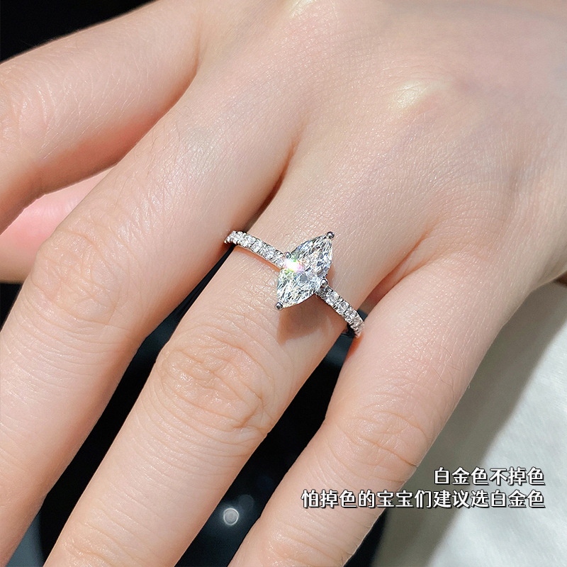 Luxury Real 1 Carat D Color Ma - огляд і ціна Moissanite Engagement Ring 1 Carat