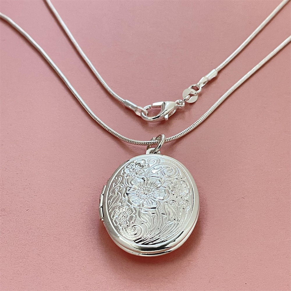 925 Silver Snake Necklace Oval - огляд і ціна 925 Sterling Silver Chain Necklace Men