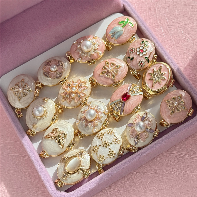 HangZhi Enamel Romantic Pink W - огляд і ціна Heart Locket Necklace Photo